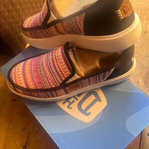 Women's Multicolor Hey Dudes Slip-On Shoes